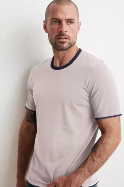 Velvet By Graham & Spencer ELIJAH REVERSIBLE DOUBLE LAYER TEE Mens