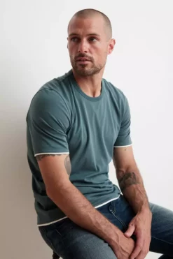 Velvet By Graham & Spencer ELIJAH REVERSIBLE DOUBLE LAYER TEE Mens