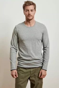 Velvet By Graham & Spencer Mens STEPHEN REVERSIBLE COTTON LONG SLEEVE TEE 13 Velvet By Graham & Spencer Mens STEPHEN REVERSIBLE COTTON LONG SLEEVE TEE