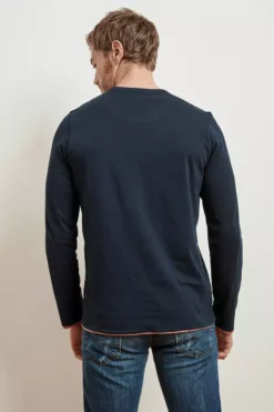 Velvet By Graham & Spencer Mens STEPHEN REVERSIBLE COTTON LONG SLEEVE TEE 10 Velvet By Graham & Spencer Mens STEPHEN REVERSIBLE COTTON LONG SLEEVE TEE
