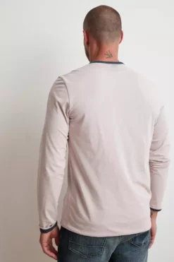 Velvet By Graham & Spencer STEPHEN REVERSIBLE COTTON LONG SLEEVE TEE