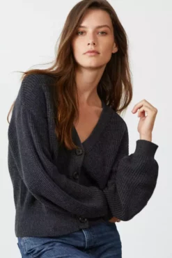 Velvet By Graham & Spencer Womens RILEY BUTTON-UP CARDIGAN 22 Velvet By Graham & Spencer Womens RILEY BUTTON-UP CARDIGAN