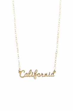 Velvet By Graham & Spencer CALIFORNIA SCRIPT NECKLACE By SEOUL LITTLE