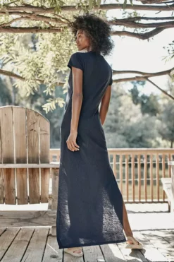 Velvet By Graham & Spencer ZIGGY COTTON SLUB MAXI DRESS Womens