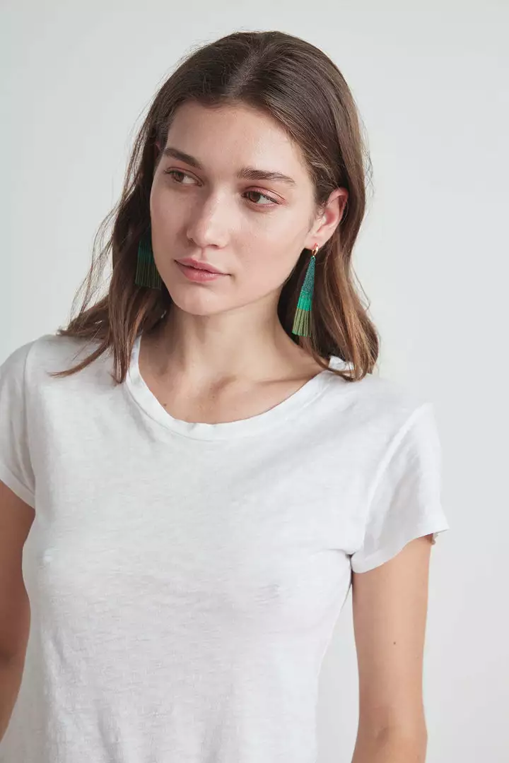 FRANJA BEADED FRINGE EARRINGS BY BLUMA PROJECT Womens 17 FRANJA BEADED FRINGE EARRINGS BY BLUMA PROJECT Womens