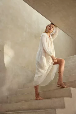 Velvet By Graham & Spencer Womens FRANKIE COTTON GAUZE MAXI DRESS