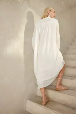 Velvet By Graham & Spencer Womens FRANKIE COTTON GAUZE MAXI DRESS