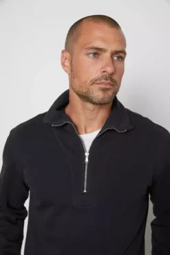 Velvet By Graham & Spencer HANK HALF ZIP PULLOVER
