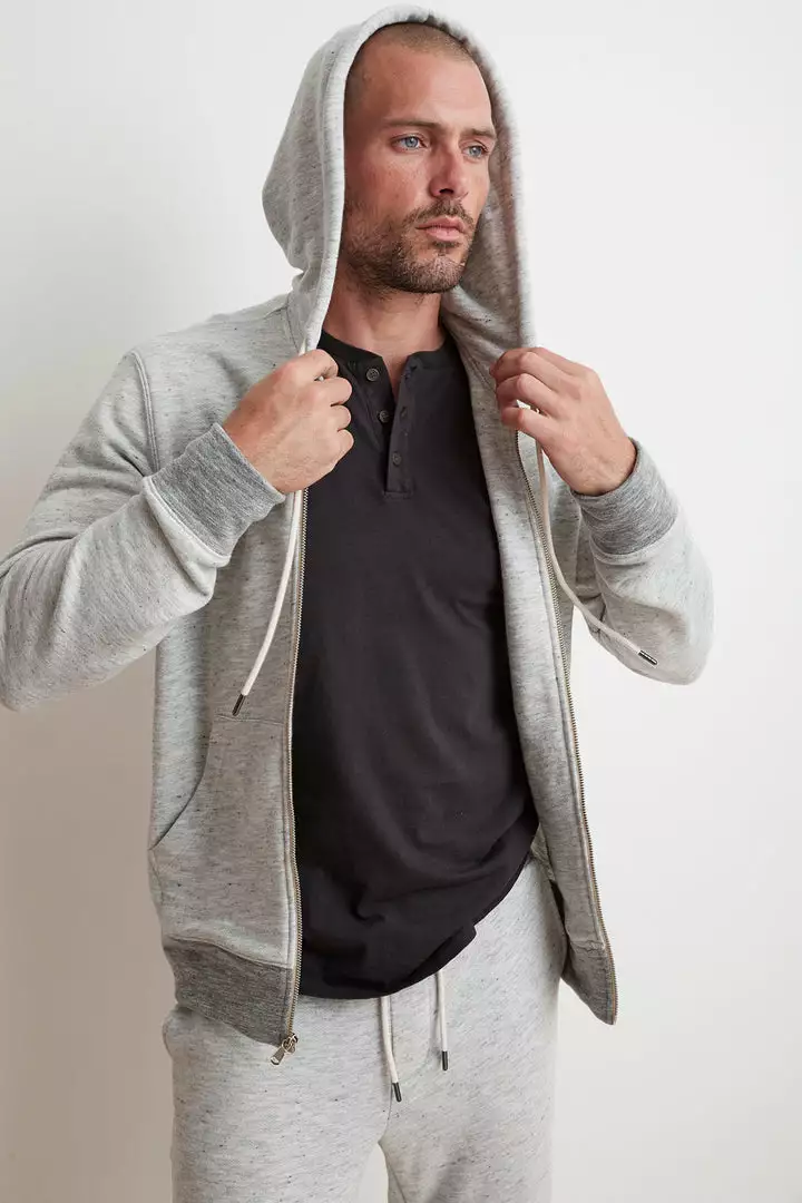 Velvet By Graham & Spencer THOMAS FRENCH TERRY ZIP UP HOODIE 2 Velvet By Graham & Spencer THOMAS FRENCH TERRY ZIP UP HOODIE
