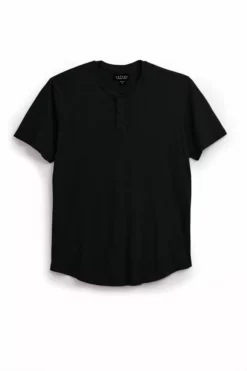 Velvet By Graham & Spencer FULTON SHORT SLEEVE HENLEY Mens