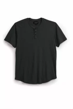 Velvet By Graham & Spencer FULTON SHORT SLEEVE HENLEY Mens