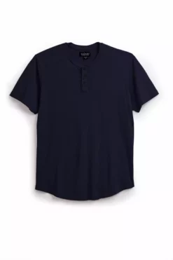 Velvet By Graham & Spencer FULTON SHORT SLEEVE HENLEY Mens