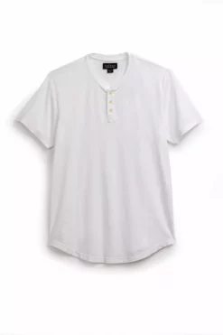 Velvet By Graham & Spencer FULTON SHORT SLEEVE HENLEY Mens