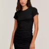Velvet By Graham & Spencer CAILEY SHIRRED SEAM MINI DRESS