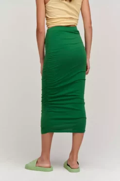 Velvet By Graham & Spencer LISA SHIRRED SEAM SKIRT