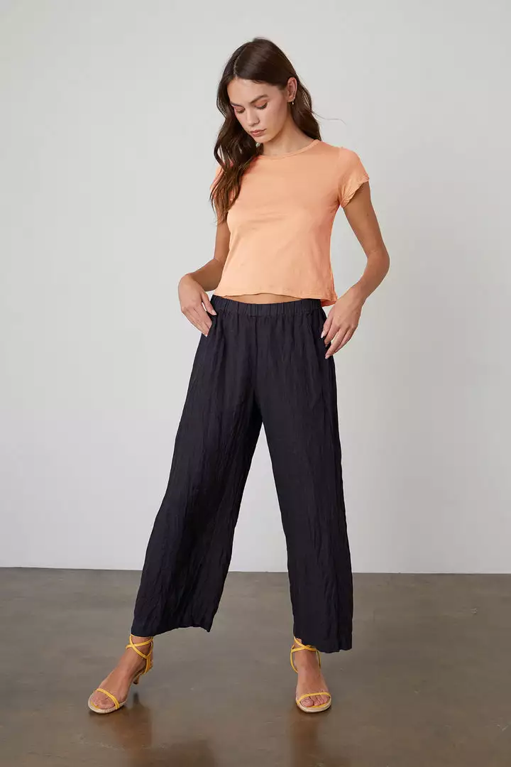 Velvet By Graham & Spencer NINA CROPPED CREW NECK TEE Womens 9 Velvet By Graham & Spencer NINA CROPPED CREW NECK TEE Womens