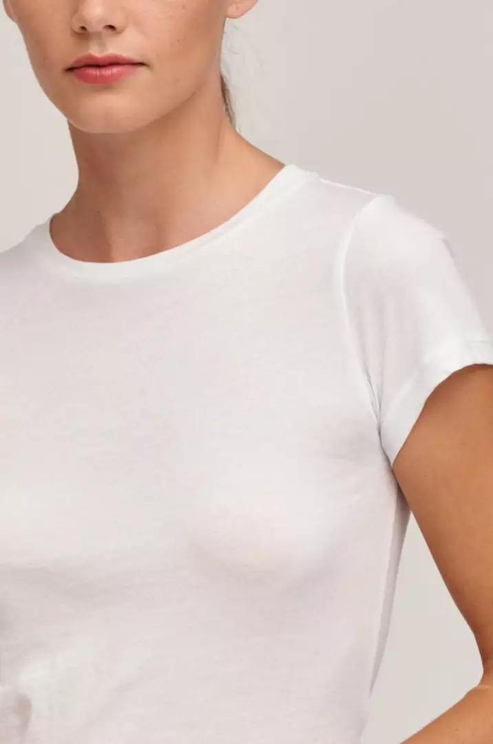 Velvet By Graham & Spencer NINA CROPPED CREW NECK TEE Womens 16 Velvet By Graham & Spencer NINA CROPPED CREW NECK TEE Womens