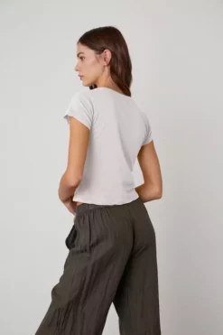 Velvet By Graham & Spencer Womens LOLA LINEN PANT