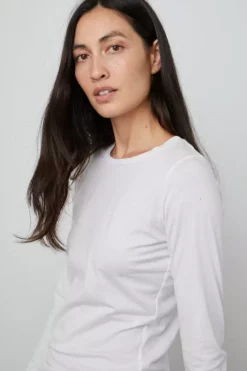 Velvet By Graham & Spencer ZOFINA GAUZY WHISPER FITTED CREW NECK TEE Womens 22 Velvet By Graham & Spencer ZOFINA GAUZY WHISPER FITTED CREW NECK TEE Womens