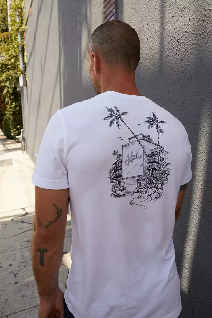 Velvet By Graham & Spencer ANGELO CREW NECK GRAPHIC TEE Mens 1 Velvet By Graham & Spencer ANGELO CREW NECK GRAPHIC TEE Mens