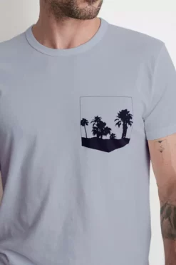 Velvet By Graham & Spencer NOAH PALM TREE GRAPHIC TEE