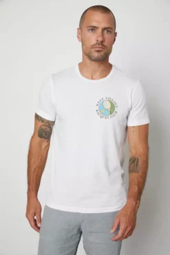 Velvet By Graham & Spencer PARK CREW NECK GRAPHIC TEE Mens