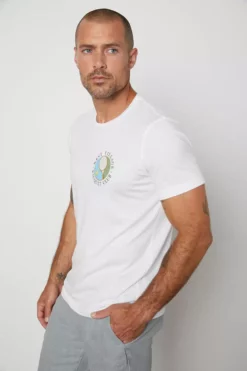 Velvet By Graham & Spencer PARK CREW NECK GRAPHIC TEE Mens