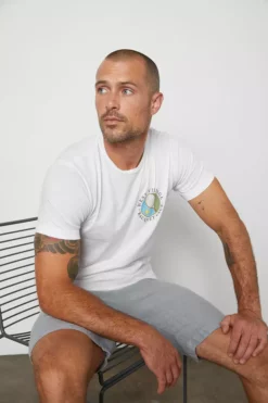 Velvet By Graham & Spencer PARK CREW NECK GRAPHIC TEE Mens