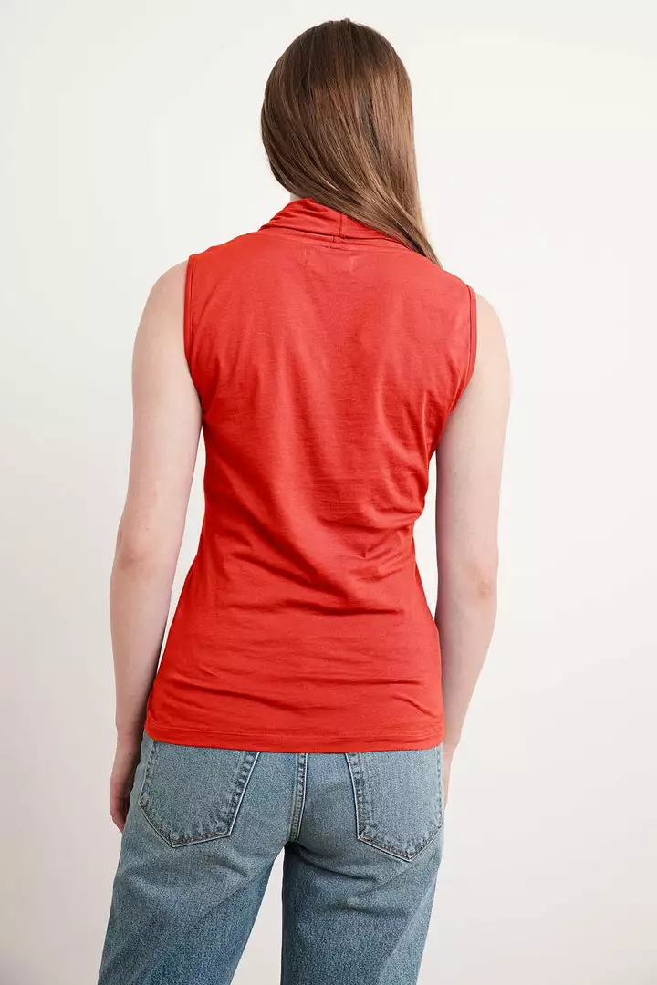 Velvet By Graham & Spencer ADELISE GAUZY WHISPER FITTED WRAP TANK Womens 8 Velvet By Graham & Spencer ADELISE GAUZY WHISPER FITTED WRAP TANK Womens