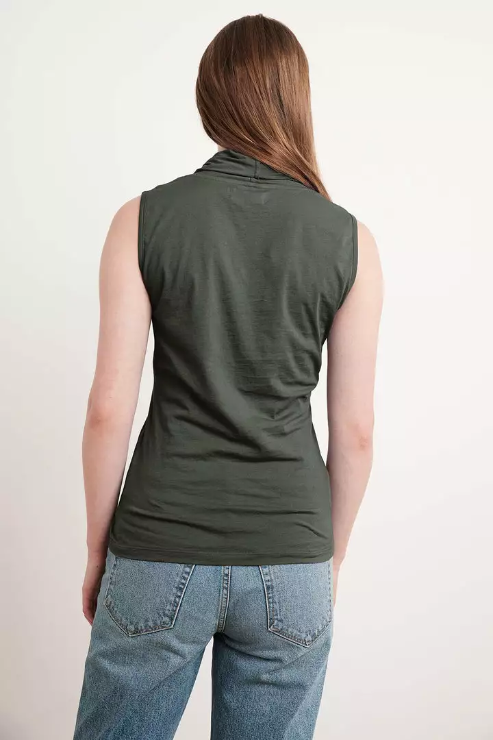 Velvet By Graham & Spencer ADELISE GAUZY WHISPER FITTED WRAP TANK Womens 14 Velvet By Graham & Spencer ADELISE GAUZY WHISPER FITTED WRAP TANK Womens