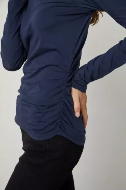 Velvet By Graham & Spencer ALANA MOCK NECK TEE