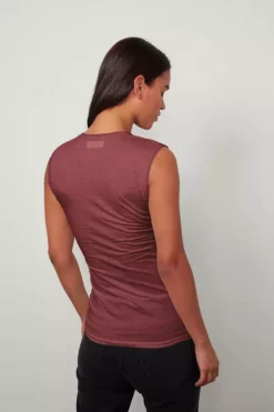 Velvet By Graham & Spencer ESTINA GAUZY WHISPER FITTED TANK TOP