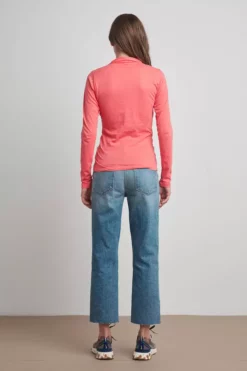 Velvet By Graham & Spencer Womens MERI WRAP FRONT FITTED TOP