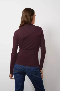 Velvet By Graham & Spencer MERI WRAP FRONT FITTED TOP Womens