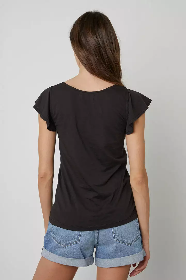 Velvet By Graham & Spencer RASHIDA SCOOP NECK TEE Womens 5 Velvet By Graham & Spencer RASHIDA SCOOP NECK TEE Womens