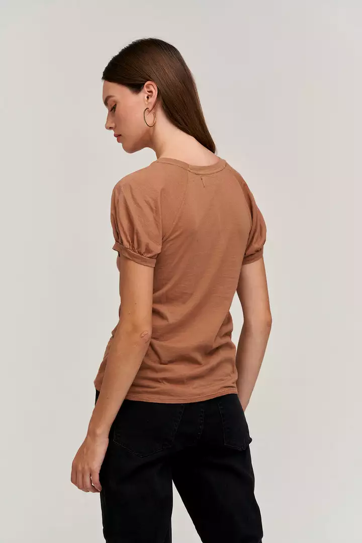 Velvet By Graham & Spencer STACY RAGLAN PUFF SLEEVE TEE 4 Velvet By Graham & Spencer STACY RAGLAN PUFF SLEEVE TEE