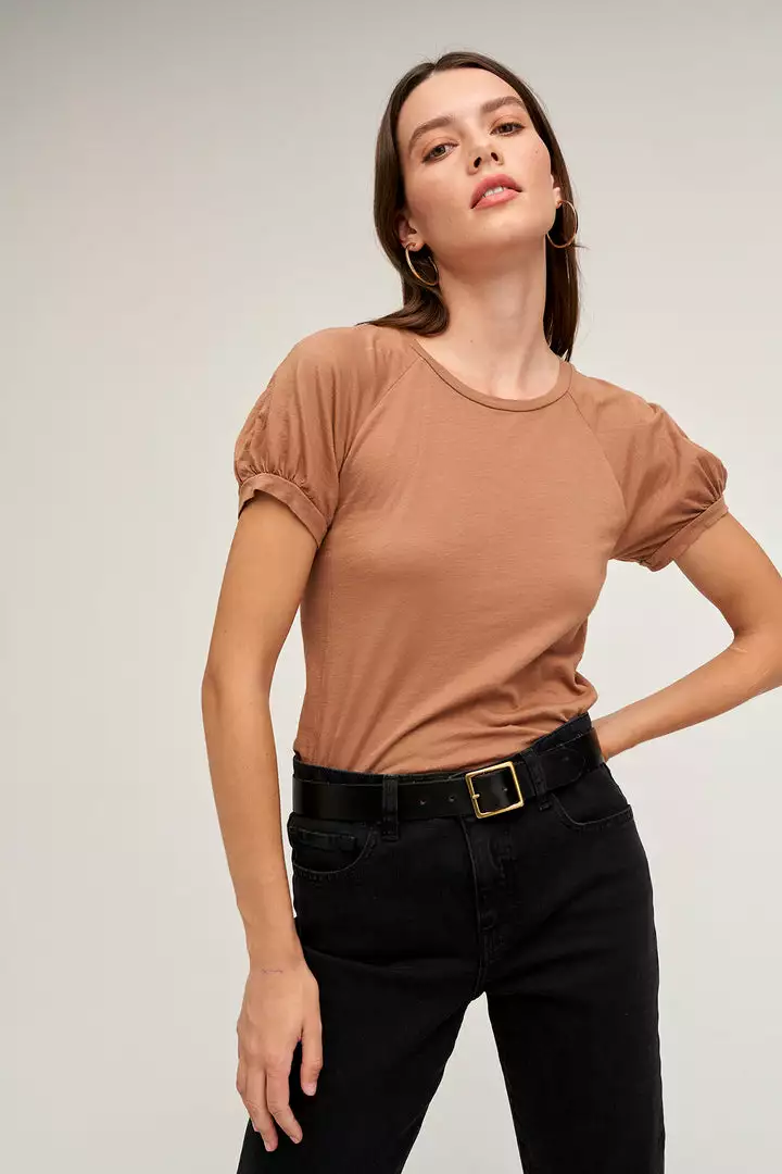 Velvet By Graham & Spencer STACY RAGLAN PUFF SLEEVE TEE 5 Velvet By Graham & Spencer STACY RAGLAN PUFF SLEEVE TEE