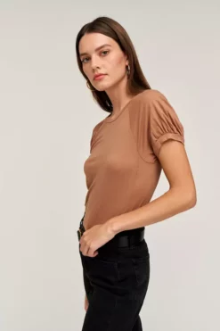 Velvet By Graham & Spencer STACY RAGLAN PUFF SLEEVE TEE 7 Velvet By Graham & Spencer STACY RAGLAN PUFF SLEEVE TEE