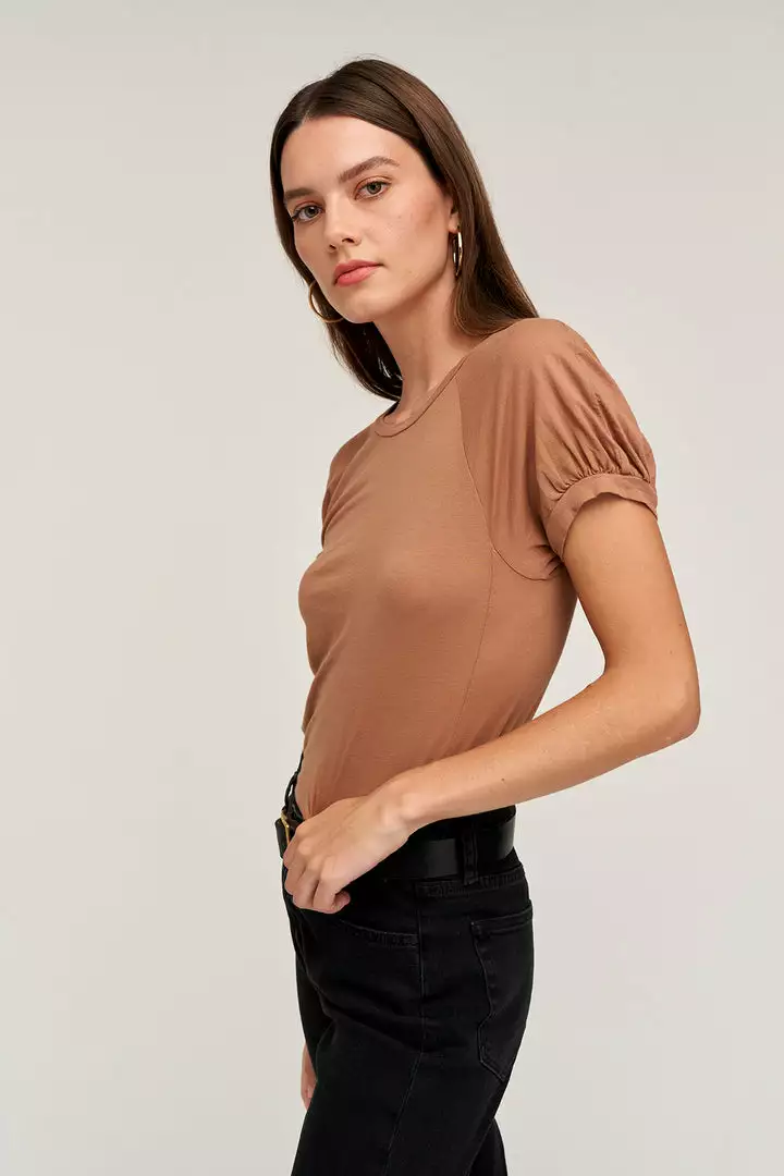 Velvet By Graham & Spencer STACY RAGLAN PUFF SLEEVE TEE 3 Velvet By Graham & Spencer STACY RAGLAN PUFF SLEEVE TEE