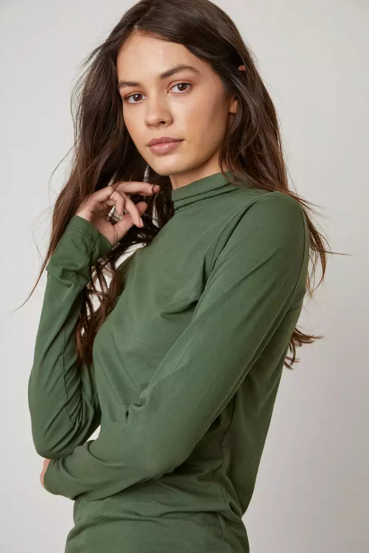 Velvet By Graham & Spencer TALISIA GAUZY WHISPER FITTED MOCK NECK TEE 6 Velvet By Graham & Spencer TALISIA GAUZY WHISPER FITTED MOCK NECK TEE