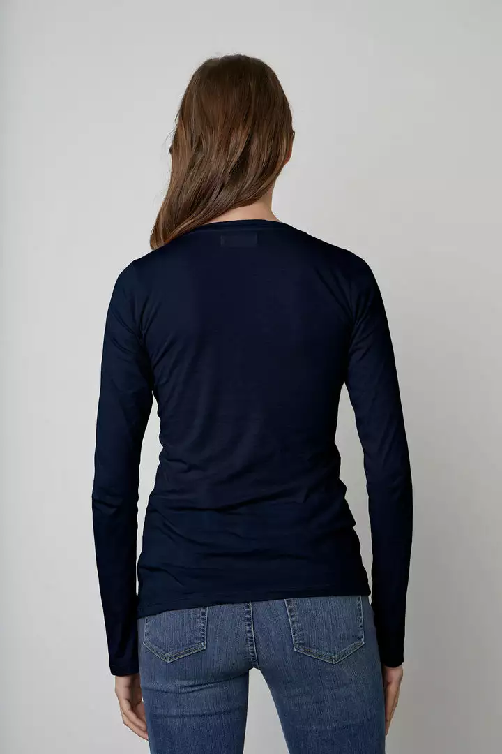 Velvet By Graham & Spencer ZOFINA GAUZY WHISPER FITTED CREW NECK TEE Womens 14 Velvet By Graham & Spencer ZOFINA GAUZY WHISPER FITTED CREW NECK TEE Womens