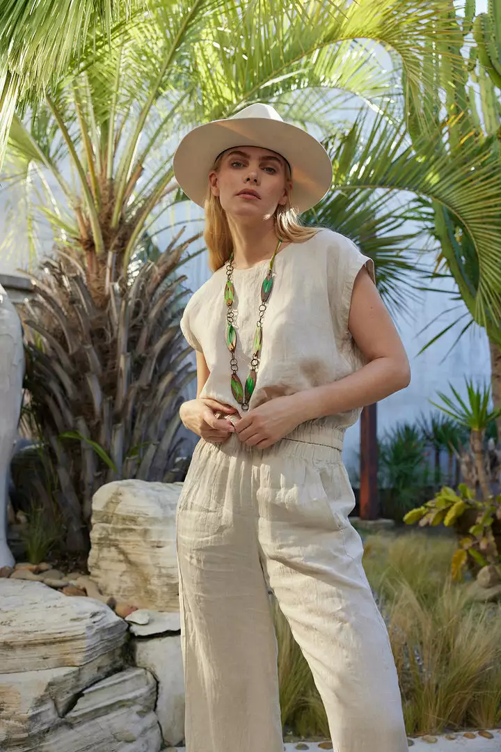 Velvet By Graham & Spencer Womens HAYLIE LINEN CROP TOP 2 Velvet By Graham & Spencer Womens HAYLIE LINEN CROP TOP