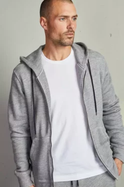 Velvet By Graham & Spencer Mens DAVE ZIP UP HOODIE