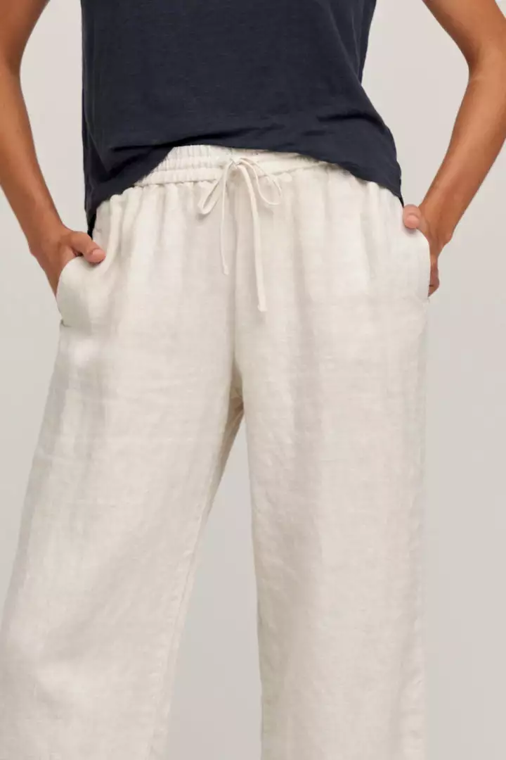 Velvet By Graham & Spencer GWYNETH HEAVY LINEN PANT 4 Velvet By Graham & Spencer GWYNETH HEAVY LINEN PANT