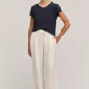 Velvet By Graham & Spencer GWYNETH HEAVY LINEN PANT