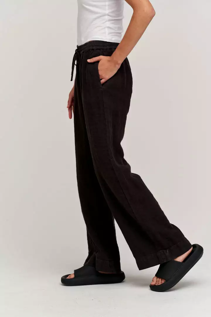 Velvet By Graham & Spencer GWYNETH HEAVY LINEN PANT 6 Velvet By Graham & Spencer GWYNETH HEAVY LINEN PANT