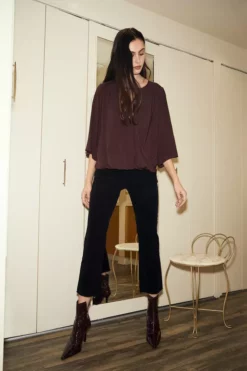 Velvet By Graham & Spencer CANDACE CORDUROY HIGH RISE CROP JEAN Womens 14 Velvet By Graham & Spencer CANDACE CORDUROY HIGH RISE CROP JEAN Womens