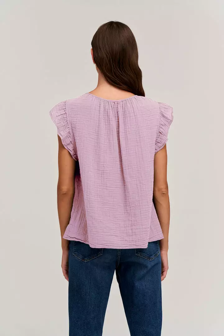 Velvet By Graham & Spencer BREANNA COTTON GAUZE TOP Womens 11 Velvet By Graham & Spencer BREANNA COTTON GAUZE TOP Womens