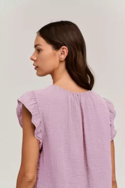 Velvet By Graham & Spencer BREANNA COTTON GAUZE TOP Womens 25 Velvet By Graham & Spencer BREANNA COTTON GAUZE TOP Womens