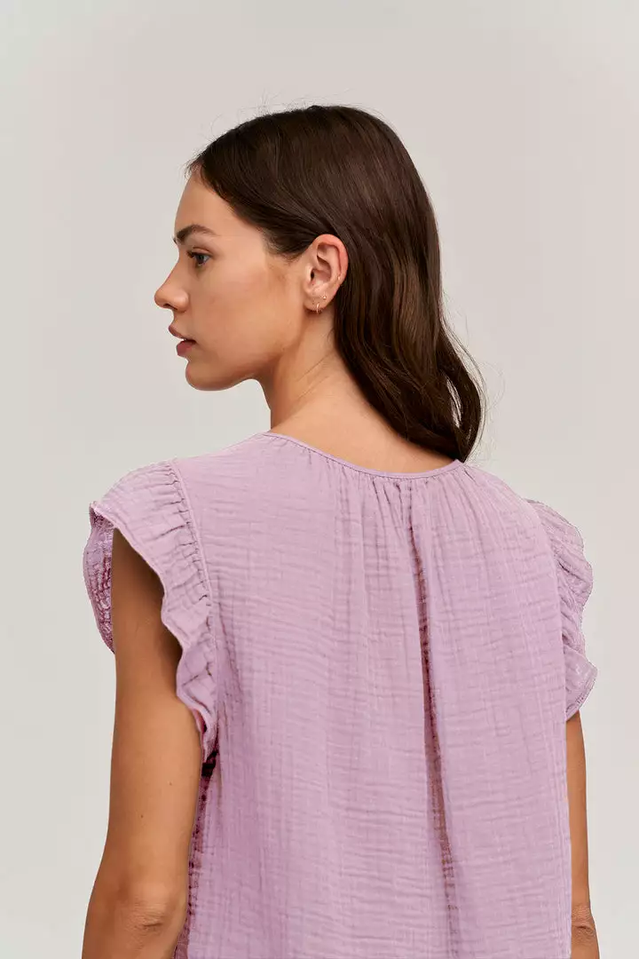 Velvet By Graham & Spencer BREANNA COTTON GAUZE TOP Womens 13 Velvet By Graham & Spencer BREANNA COTTON GAUZE TOP Womens